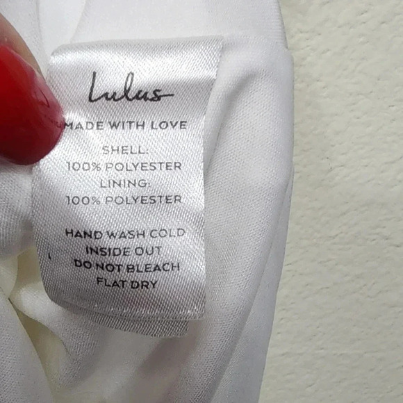 Lulu's Here's to Love White Satin Backless Column Maxi Dress Wedding Bridal - Picture 12 of 12